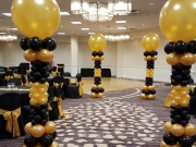 Black and Gold Columns