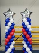 Columns with Star Toppers